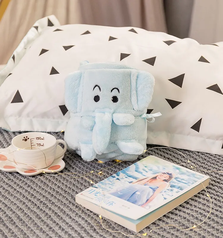 Оптовая продажа красивое детское одеяло с мультяшным рисунком совы супермягкое фланелевое