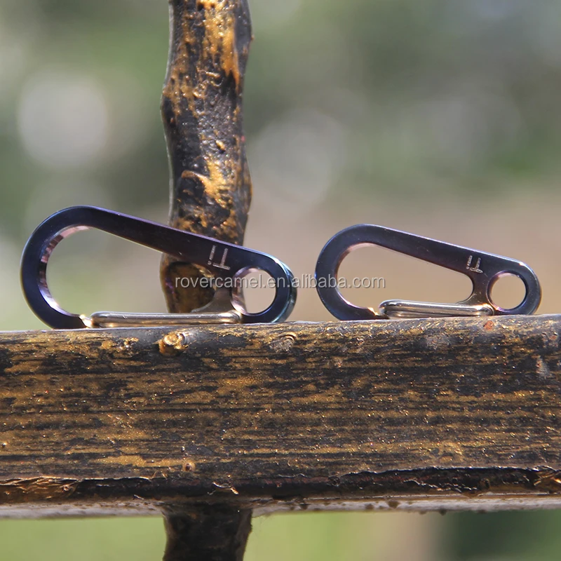 New Arrival promotional Colorful Outdoor Climbing Carabiner Lock EDC Tool Outdoor Camping Titanium Alloy Carabiner