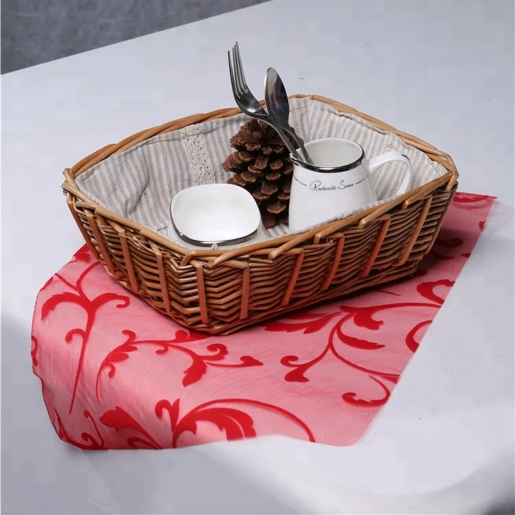 
100% Nylon organza for table decoration, organza table runner, fabric for decorations 