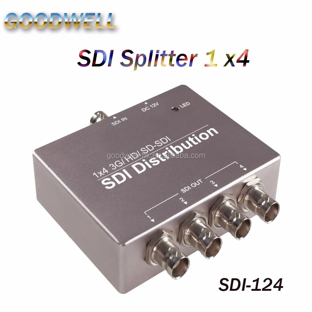 Pocket Size Broadcast Quality SDI Distributor 1 to 4 with 3G/HD/SD-SDI Input & Output