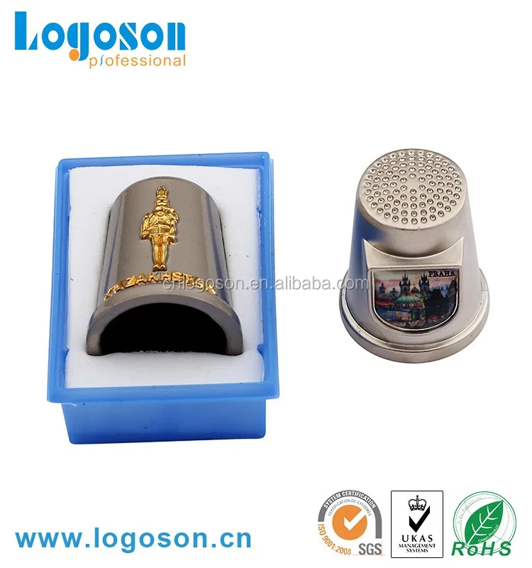 Decorative promotional gift items metal Kazakhstan souvenir thimbles