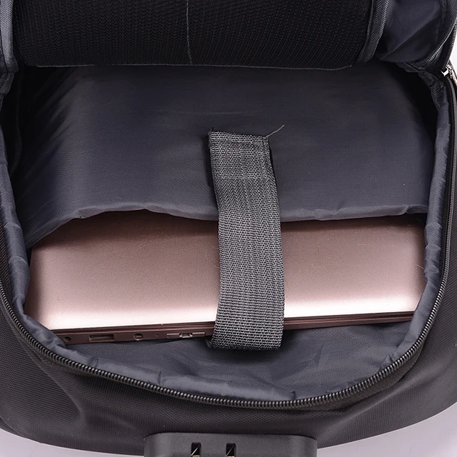 2019 new style waterproof nylon cloth backpack business casual large capacity laptop bag with USB charging headphone jack