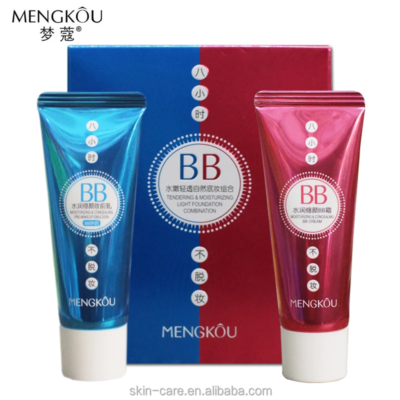 Mengkou snow natural foundation cream with integrated effect 50ml + 50ml