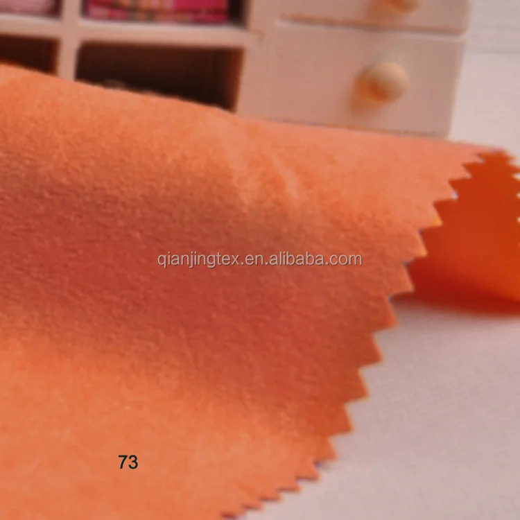 Factory price sanded 100% polyester soft microfiber upholstery material
