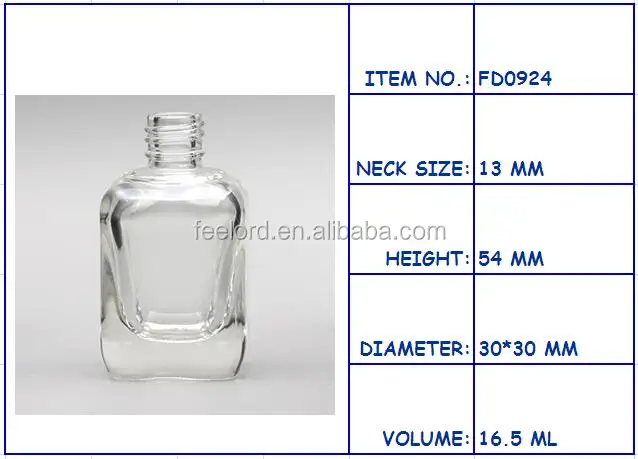 16.5ml empty gel nail polish bottle FD0924 OEM private logo custom made nail polish bottle