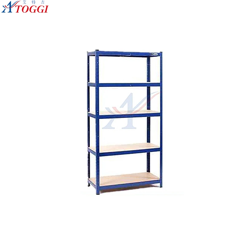 5 tier 150KG per shelf metal boltless rivet garage storage rack