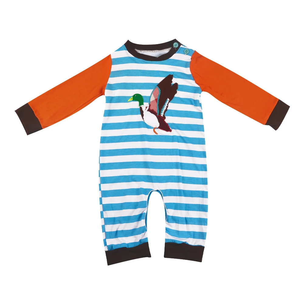 
New born baby boys romper bird embroidery baby boys clothes romper boy outfit 