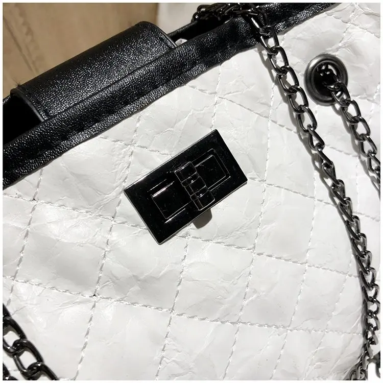 
lingge embroidered line hair bag female 2019 new hand shoulder slung tote bag 