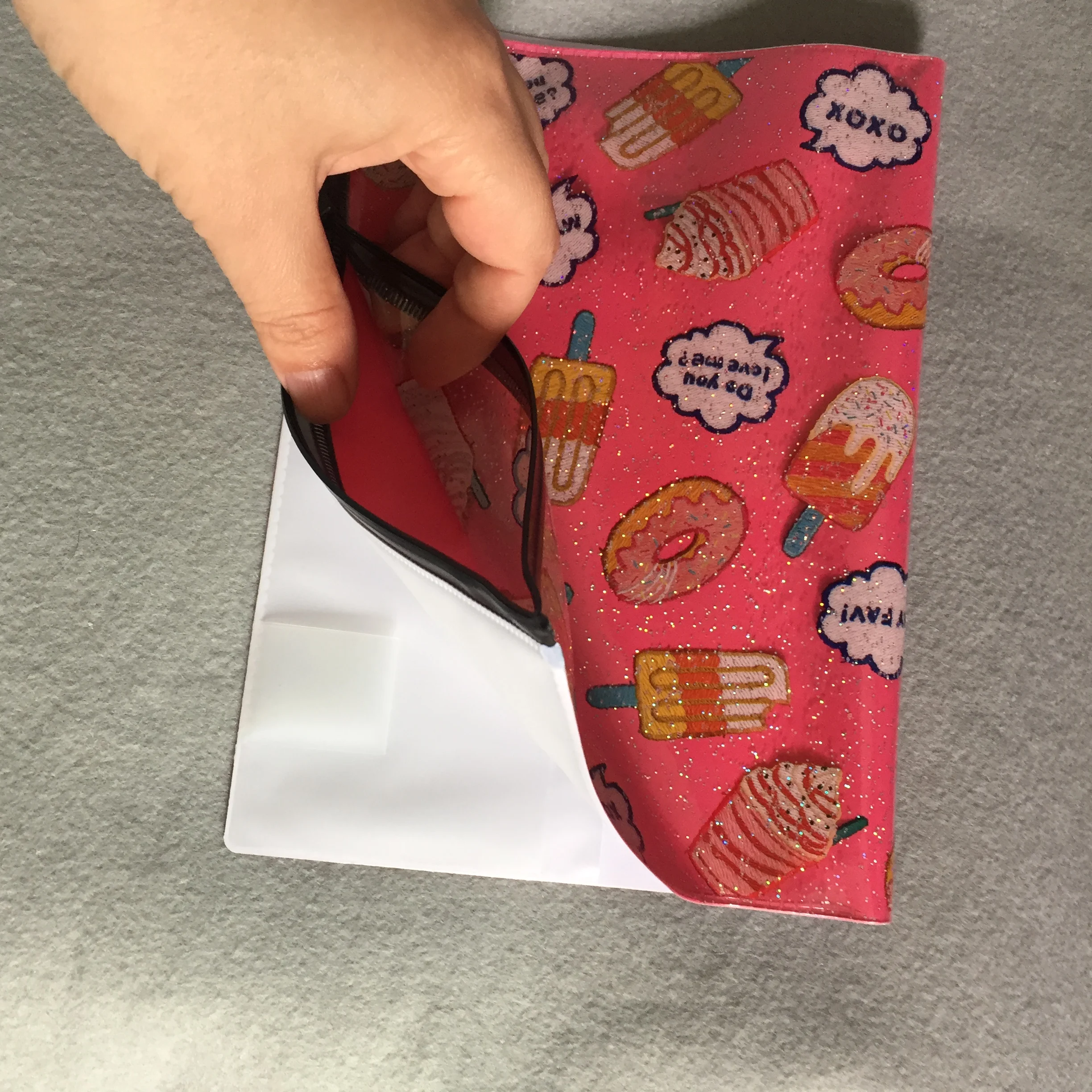 Transparent Custom Printed Brand Logo Clear PVC Zip lock Slider Plastic Bag For Cosmetic/Swimwear/Document Zipper Pouch