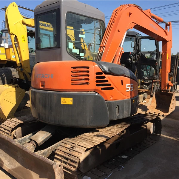 Хорошее качество/б/у мини-экскаватор hitachi ZX55 5.5ton, маленький экскаватор на продажу