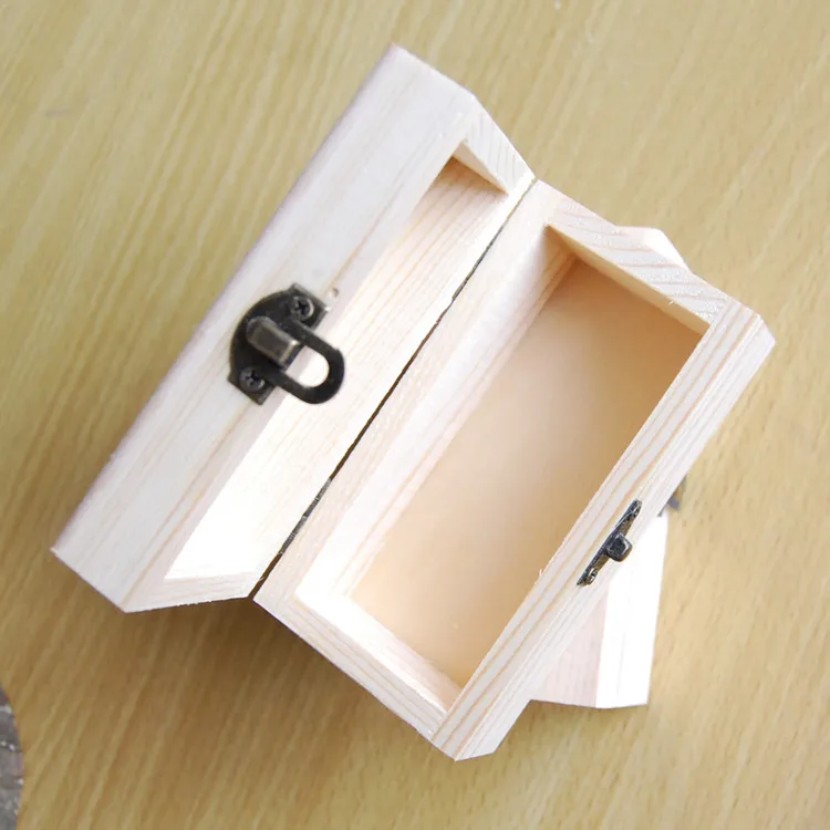 Wholesale square small wooden gift box for flower rose 8.5*8.5*5cm