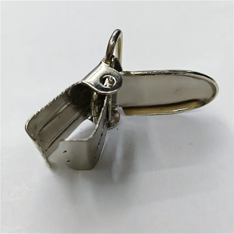 yiwu heavy duty strong 1 Inch metal suspender clip for garment