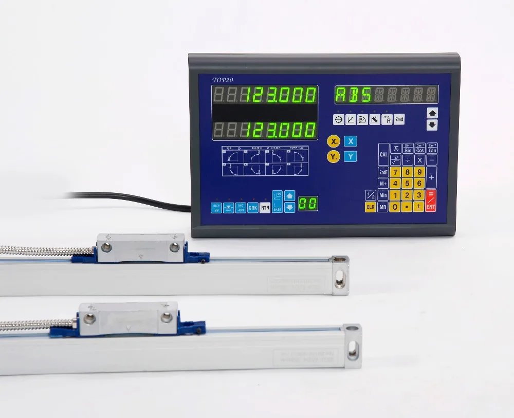BiGa 2-осевой цифровой индикации дисплей наборы для фрезерного станка с 2 шт линейных весов