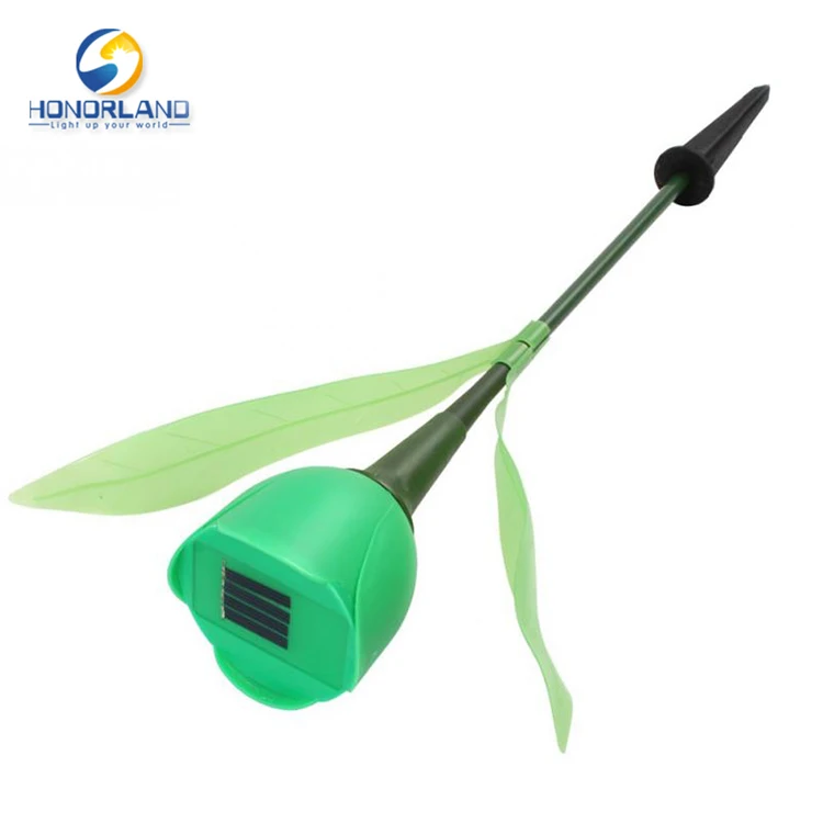 Outdoor Decor Colorful Tulip Sunflower Led Light Solar Stake Led Garden Light