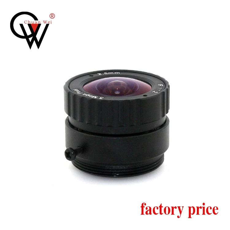 Объектив CW 3MP 2,5 мм CS подходит для микросхем both1/2,5 дюйма и 1/3 дюйма CMOS для ip-камер и камер видеонаблюдения