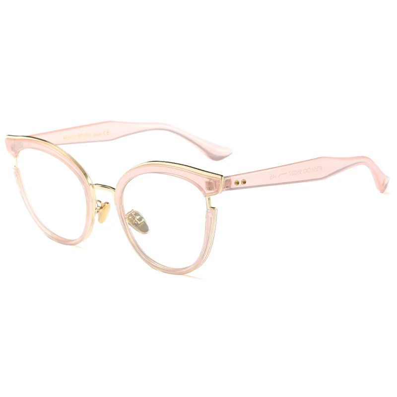F97551 Trendy Lady Clear Lens Cat eye Eyeglasses Oversized Leopard Frame Optical Eyewear 2019
