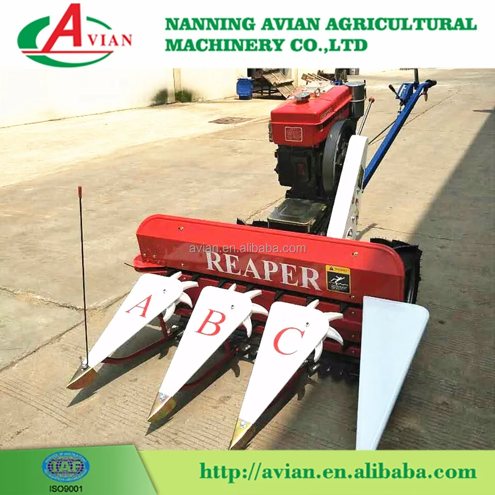 1200mm cutting width mini rice harvester/rice reaper hot sale to Tanzania