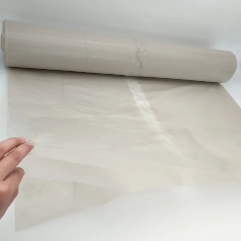 Clear plastic construction poly film 20 ft x 100 ft 6 mil for vapor barrier