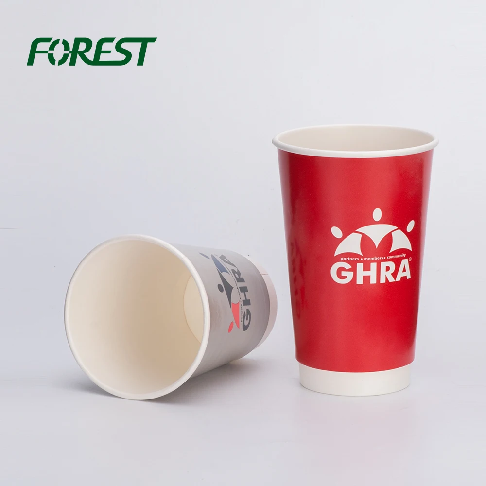 Custom waxed cardboard disposable coffee cups