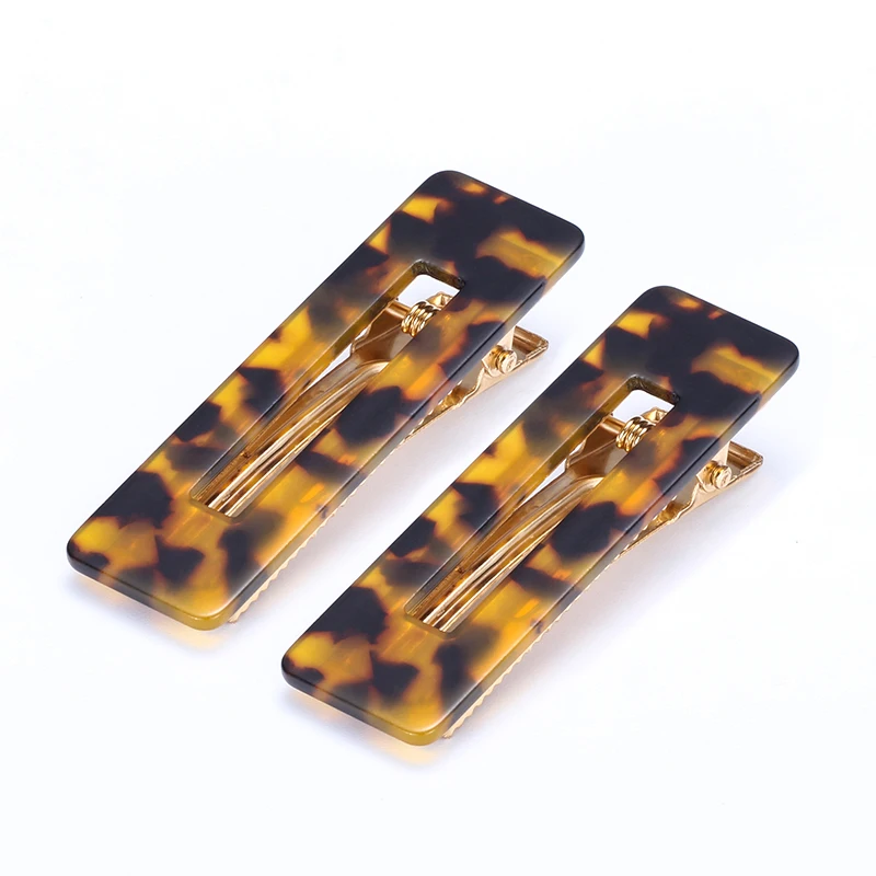 Fashion Korean Acetic Acid Geometric Hair pin Beauty Barrettes Hair Clip for Women Girls  Hair Accessories