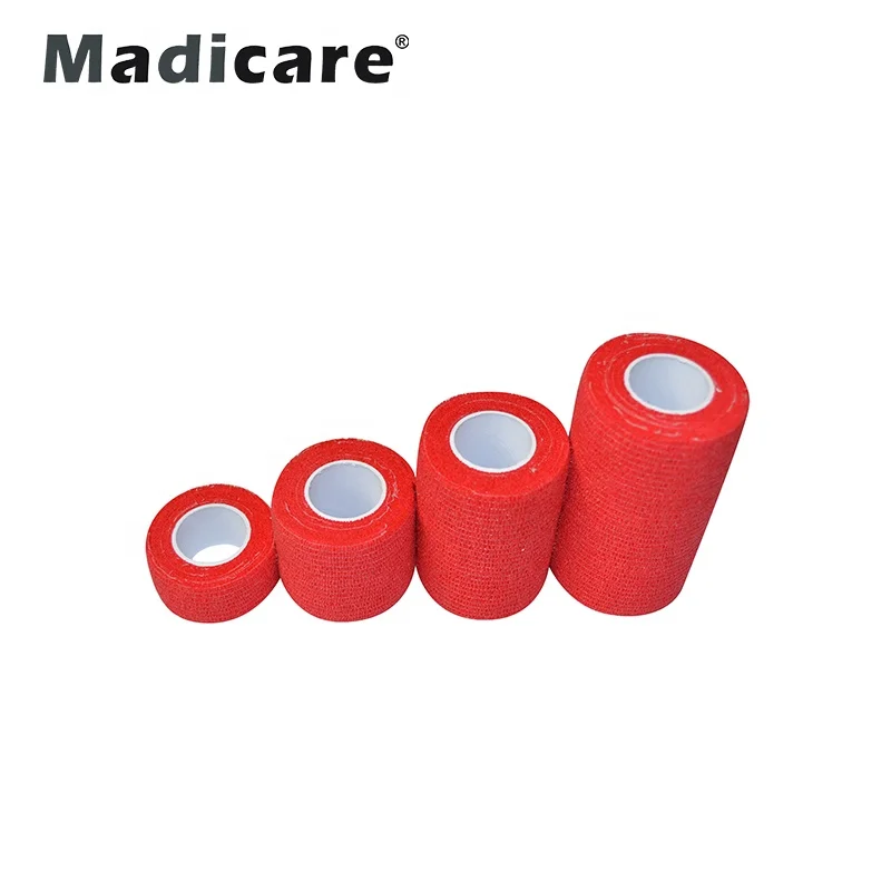 Approved coflex neon wound protecting hand tear cohesive wrap bandage
