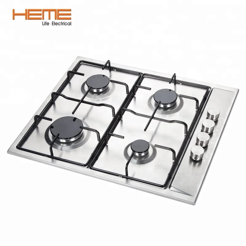 High Quality 4 Burner Gas Cooktop Glass Hob ( PGR6040S-A2EI )