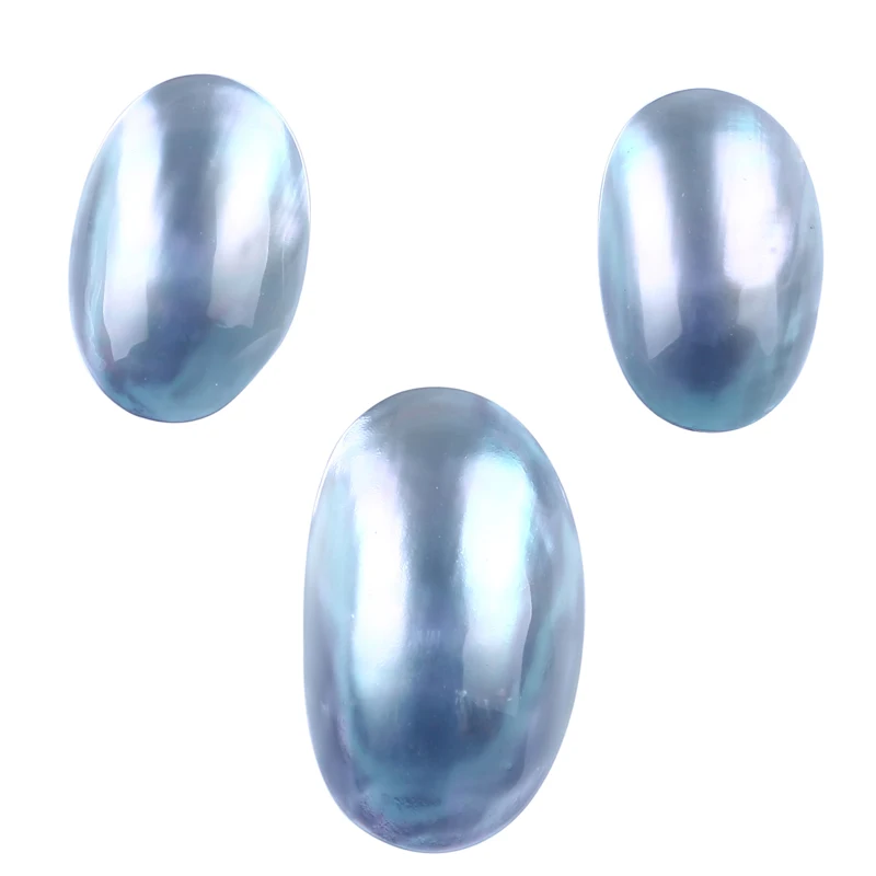 Silver gray color wholesale mabe pearls