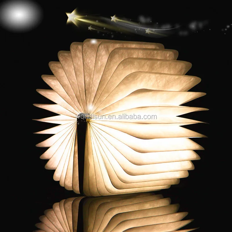 Складная Светодиодная лампа в форме книги с USB-портом 2016