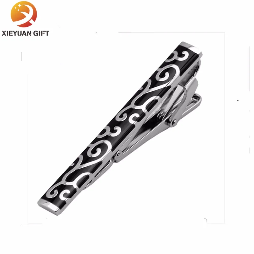 top design black and white men tie clip for cloth