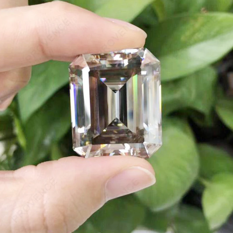 synthetic 2 carat emerald cut moissanite price per carat for wedding ring making