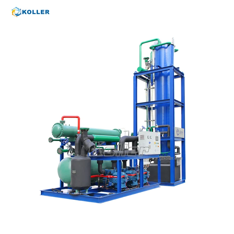 Льдогенератор Koller 30 тонн в день для охлаждения тюбиков для мексиканских отелей, ресторанов