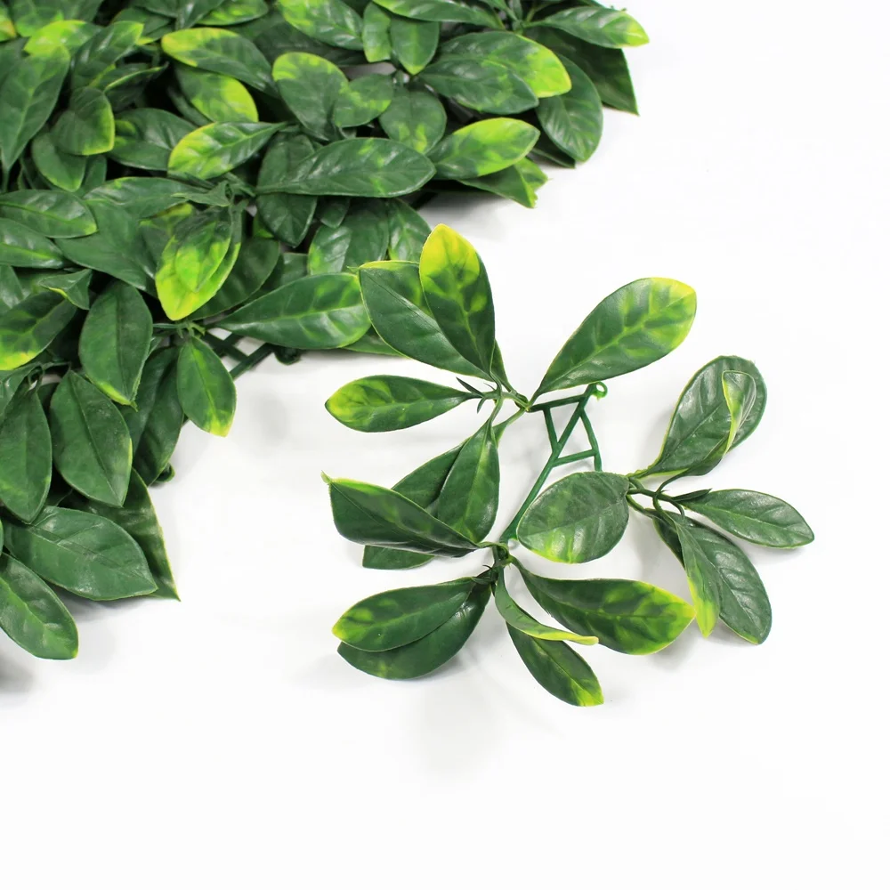 12 pieces 50 x 50cm artificial boxwood bushes plant cover green plastic fence