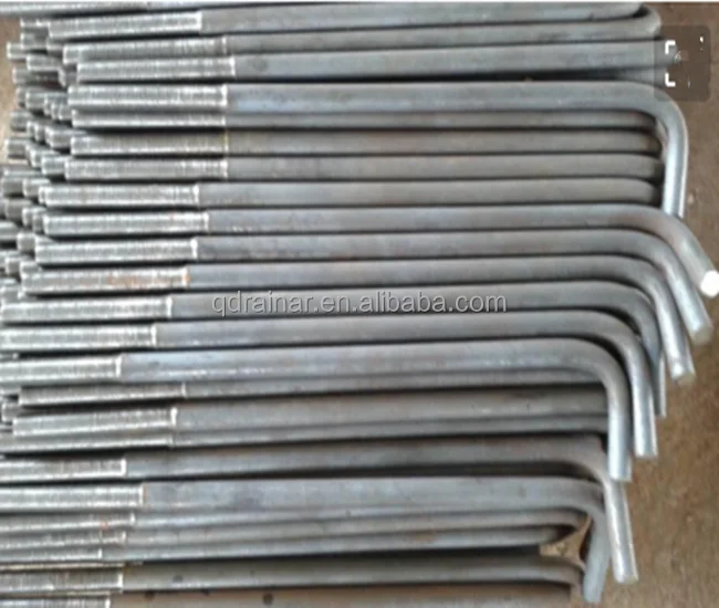 steel structure Construction foundation Connect L shape anchor bolts