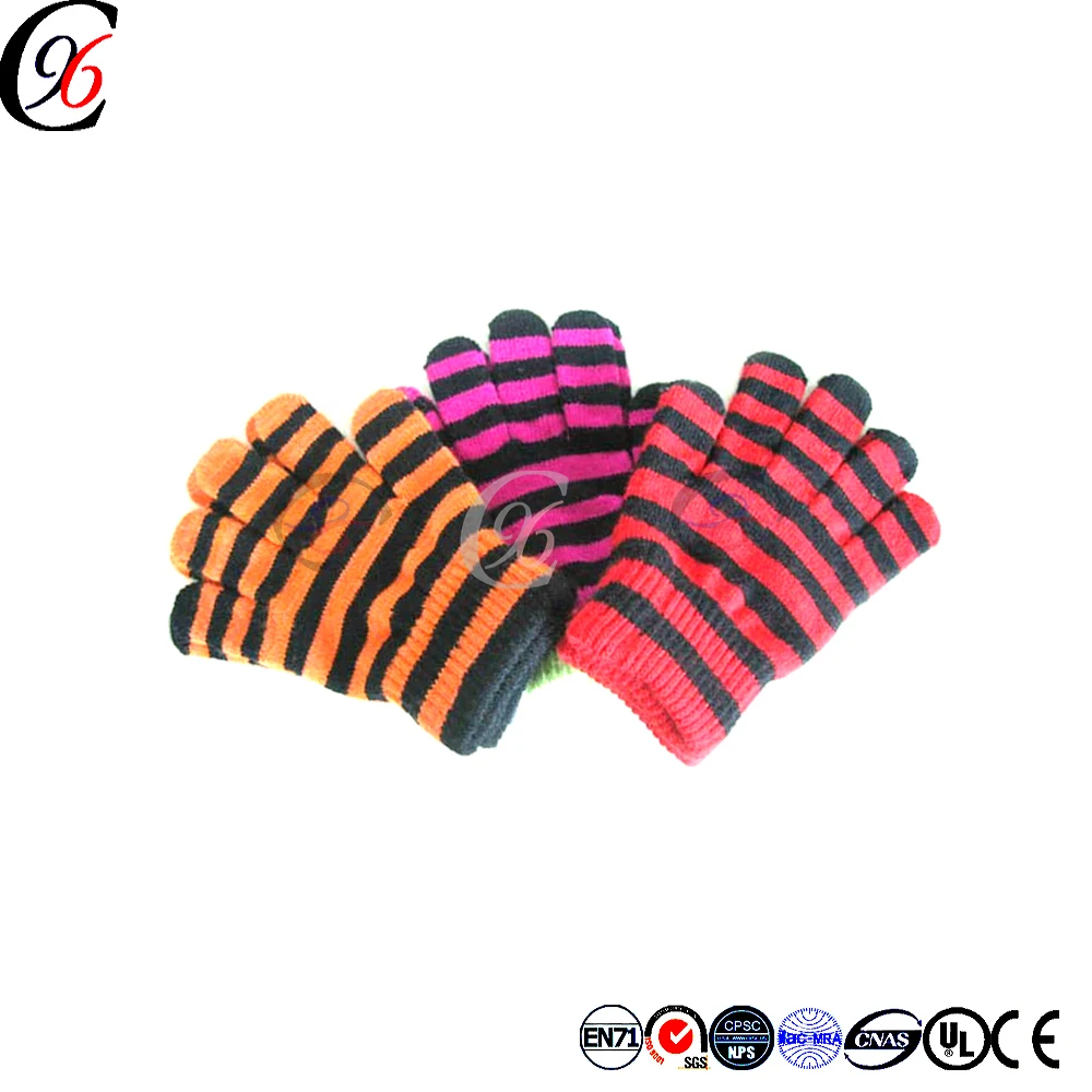 Высококачественные перчатки Chengxing из флиса вязаные крючком Теплые акриловые волшебные Стрейчевые дешевые смешные зимние вязание