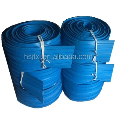 China supplier jingtong high quality 3 to 10mm thickness pvc waterstop with center bulb for concrete joint