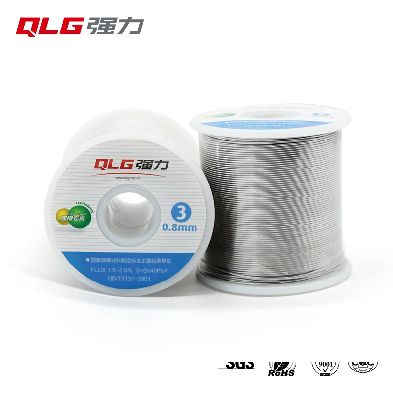 No Clean Less Residue 200G 1.2MM Rosin Core Flux Sn60 Pb40 Solder Wire PCB Soldering Tin Wire