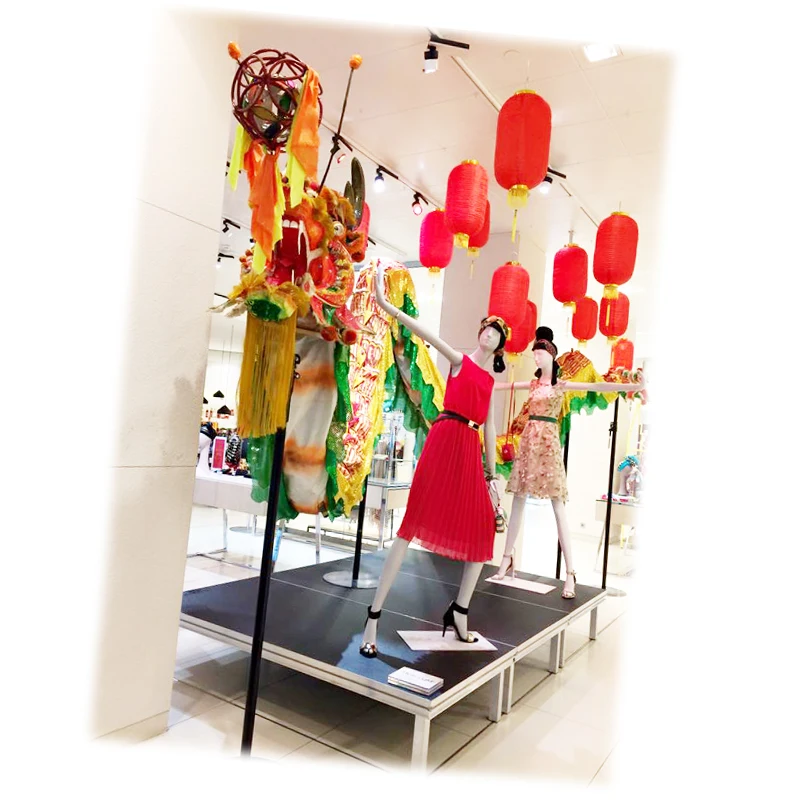 Hanging gold bottom gold tinsel Nylon folding giant Silk Lantern oval shape Melon Fabric Lantern