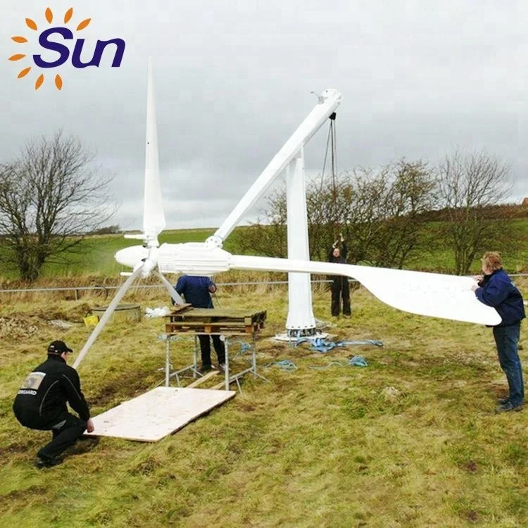 
House Solar System 48V Wind Mill Generator From China <img data src=