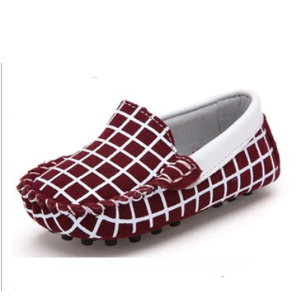 Baby Mocassins Shoes European Style Rubber Sole Boat Shape Buster Brown Baby Walking Shoes Wholesale