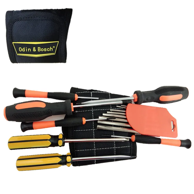 Adjustable 1680D Nylon Portable Tool Holder Tool Kit Magnetic Wristband For Holding Screws