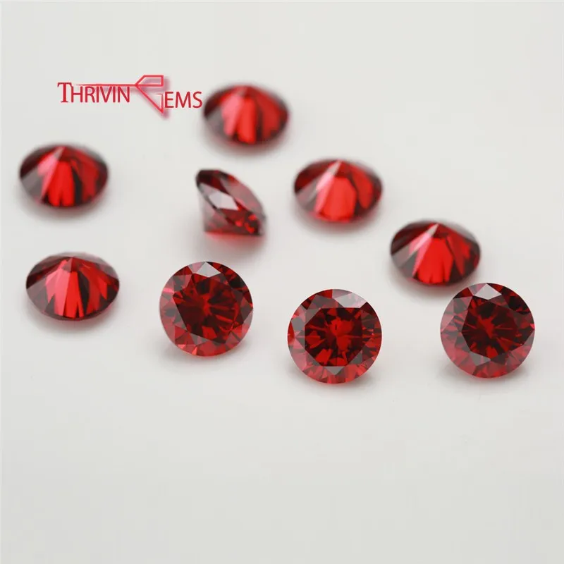 Thriving Gems high quality round cut synthetic cubic zircon stone for ring