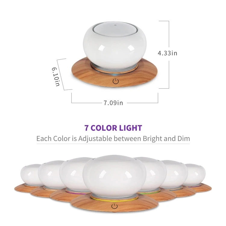 Air Perfume Scented Remote Controlled Ultrasonic Wholesale Music Essential Oil Humidifier Aroma Diffuser Ceramic With Remote