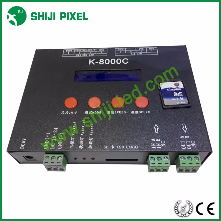 Ingelligent Lighting Solution T-8000 Programmable LED RGB 8192 Pixels Controller K-8000C