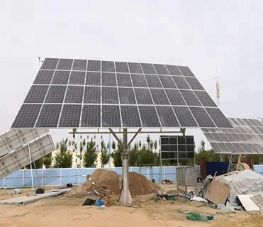 
10kw Dual Axis Solar Sun Tracker Structure Solar Tracking System Price Hot Galvanizing 1650 * 992mm > 25 Years 36 Units 135 KM/H 