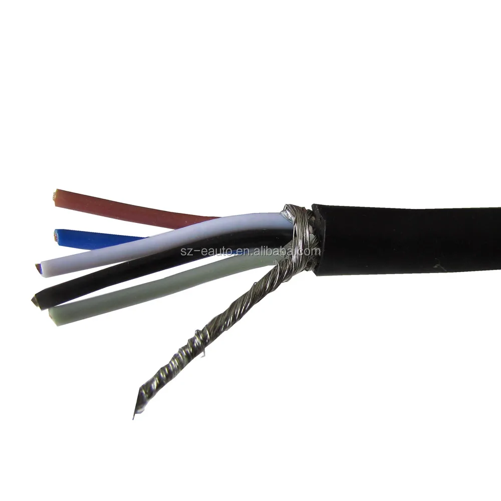 4-pin M12 Conectores Cable Del Sensor Draided Braided