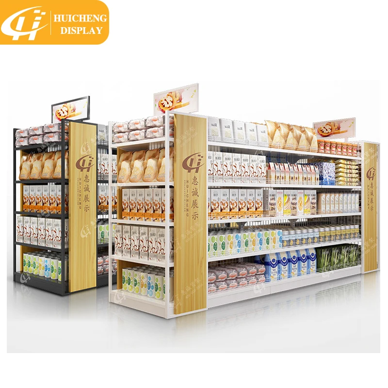 Customized Wholesale Supermarket racks Gondola Supermarket Display Shelf Supermarket Shelves