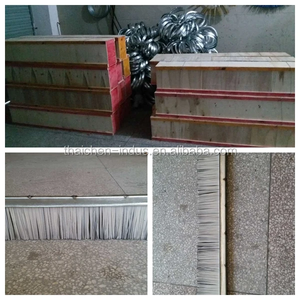 Cement concrete block machine strip brush