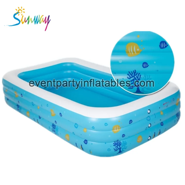 Inflatable family swimming pool, portable children swimming pool for sale