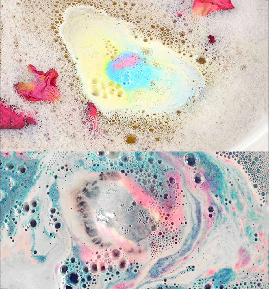 Bath  Bombs Balls  Lovely Doughnut Bath Bombs white and orange color 100g handmade natural raw material