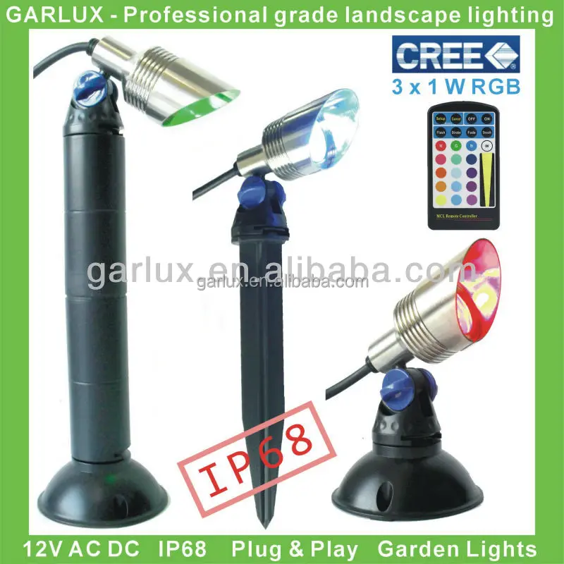 
12v low voltage multi-color led landscape lighting 